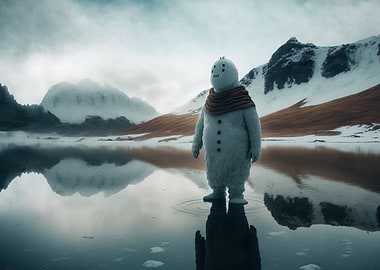 Lonely Snowman