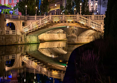 Triple Bridge In Ljubljana