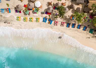 Beach drone view Bali