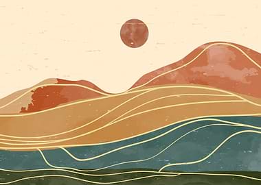 MOUNTAIN ART LANDSCAPE