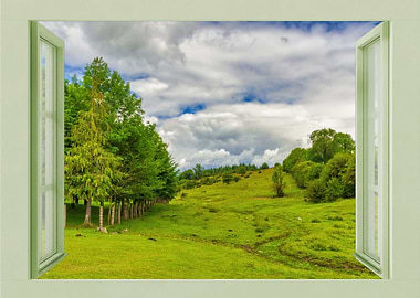 Open window landscape