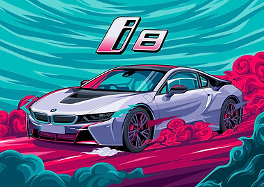 BMW i8 posters