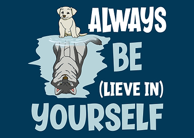 Dog Wolf Mirror Reflection