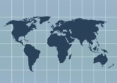 world map grid