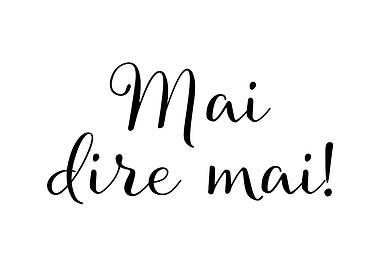 Never say never in Italian