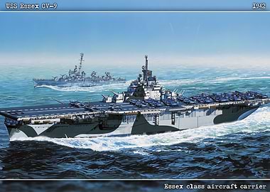 Essex CV9 Aircraft Carrier