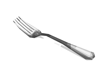 Fork Grayscale Art