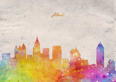 Atlanta City Skyline
