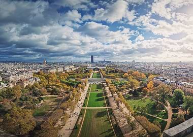 Panoramic view to Paris