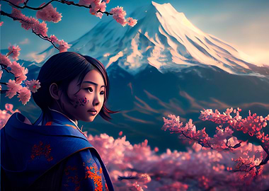 Asian Girl Landscapes