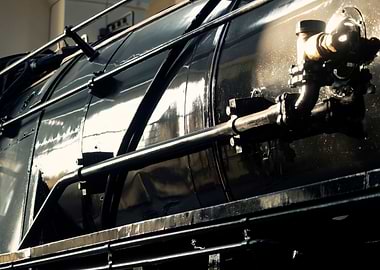 Train locomotive detail bl