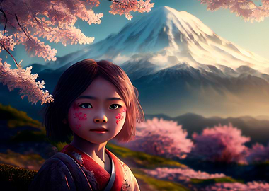 Asian Girl Landscapes