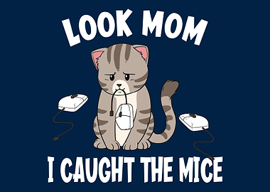 Funny Cat Computer Mouse