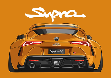 Toyota Supra GR yellow