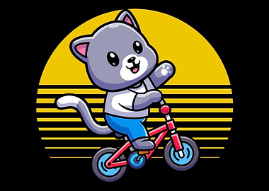 Cat Cute BMX Bike