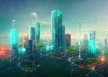 Futuristic Neon City