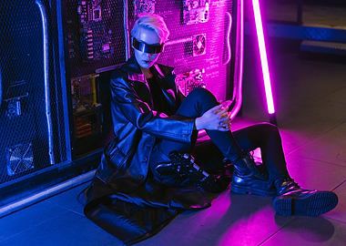 Cyberpunk neon