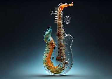 Fish in Glass Saxophone