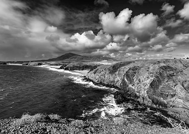Landscape,Lanzarote,B&W