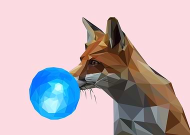 Fox bubblegum amimal