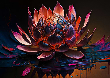 Lotus Flower Painting
