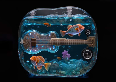Fish in Glass Ukulele