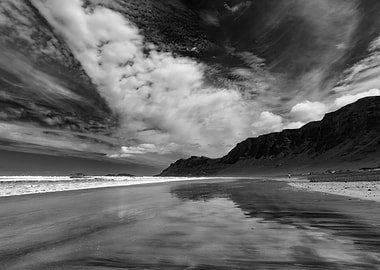 Landscape of Lanzarote B&W