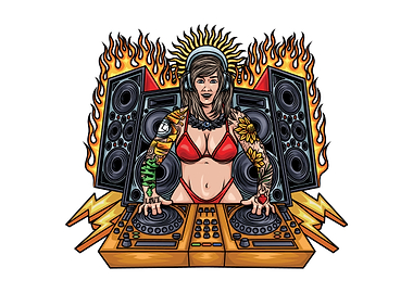 female disc jockey