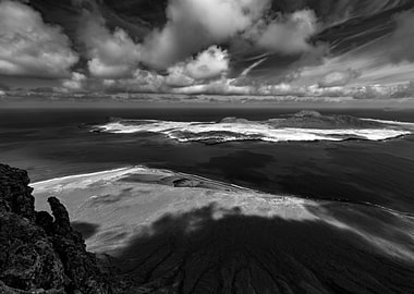 Landscape, Lanzarote, B&W