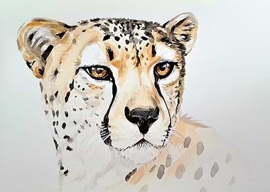 Jaguar portrait paint