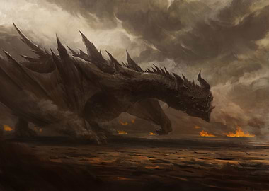 Dragon in dust