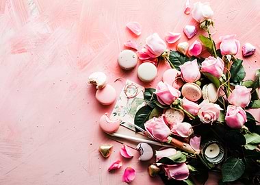 Flowers And Macarons