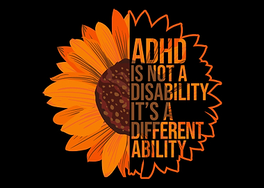 ADHD Awareness Sunflower