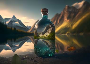 Landscape in a bottle