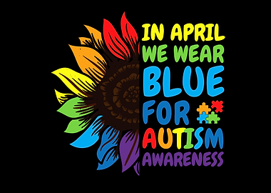 Autism Awareness Sunflower