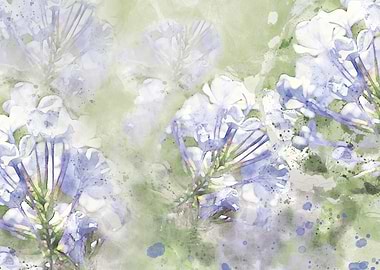 Dreamslike blue flowers