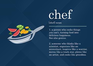 Funny Chef Definition Cook