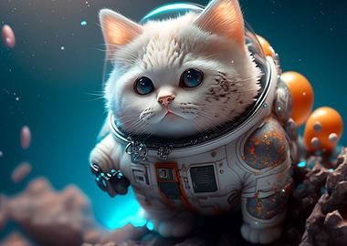 Cat on the moon