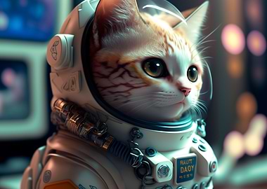 Cat on the moon