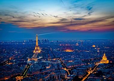 Paris at Sun Set