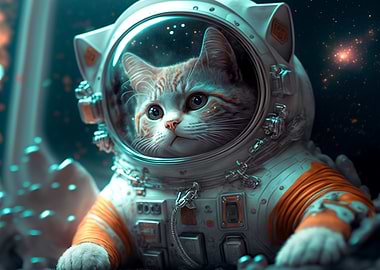 Cat on the moon
