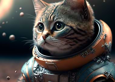 Cat on the moon