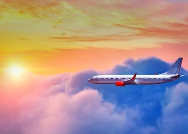 Airplane Flying Travel