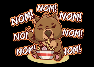 Wombat Eat Ramen