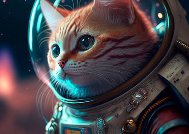 Cat on the moon