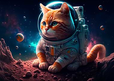 Cat on the moon