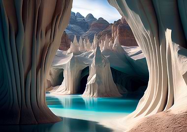 Mountain white layers