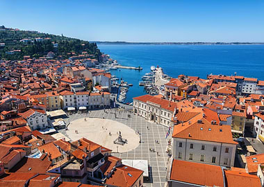Town of Piran in Slovenia