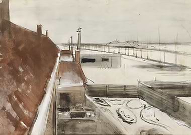 vincent studio in winter