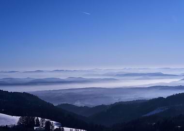 Beautiful blue landscapes
